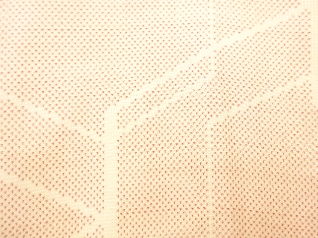 JAPANESE KIMONO / ANTIQUE KIMONO / SILK / OSHIMA TSUMGI / WOVEN GEOMETRIC PATTERN